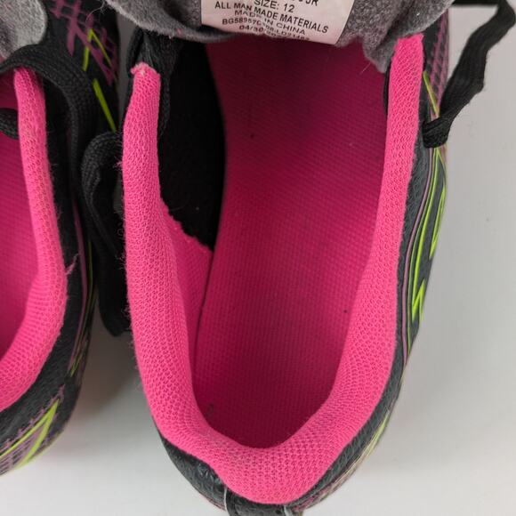 Girls Soccer Cleats Size 12 Lotto Forza Elite 3 JR Neon Pink Yellow 80s Bright - Picture 14 of 16